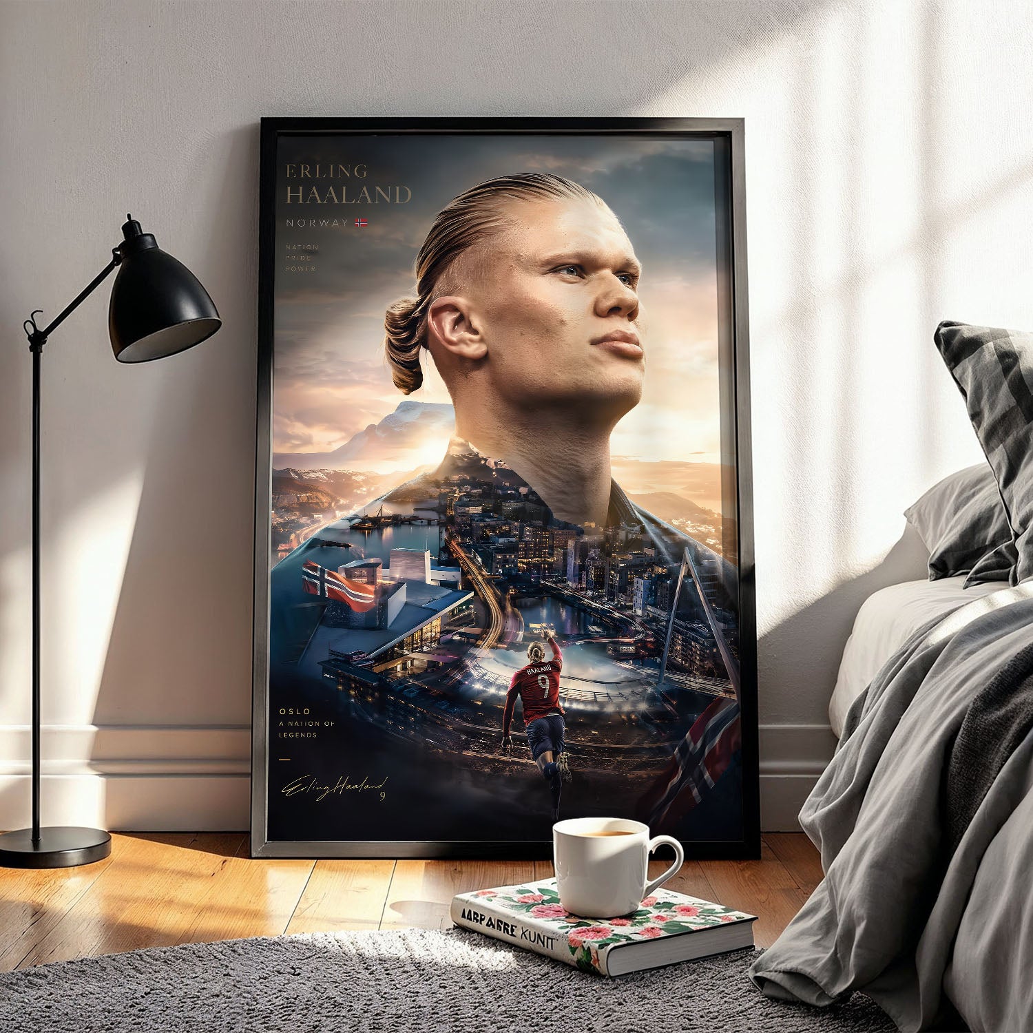 Flex Designs Poster Erling Haaland Portrait 5 x 7" Home Goods - Sports  Poster