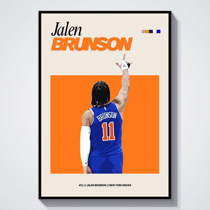 Flex Designs Poster Jalen Brunson FlexM 5 x 7" Home Goods - Sports  Poster