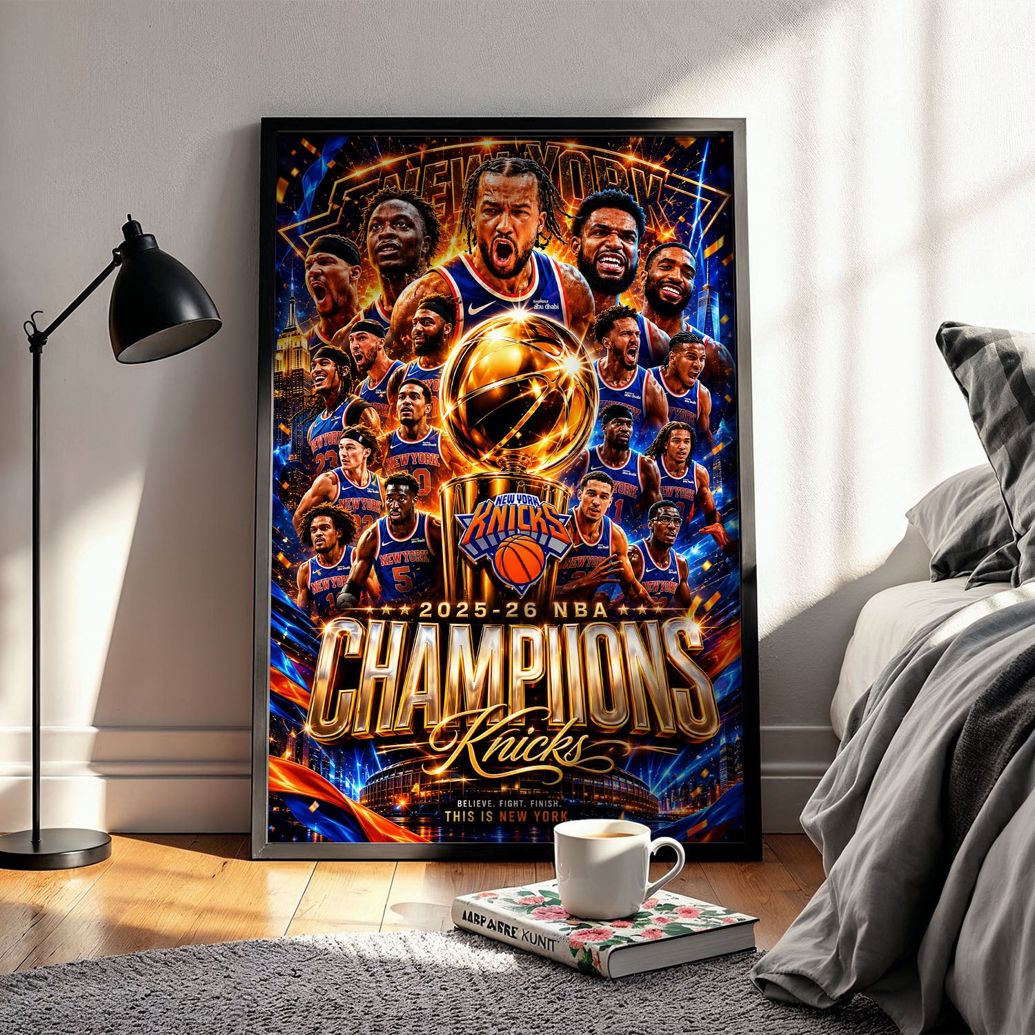 Flex Designs Poster New York Knicks NBA Champions 2026 5 x 7" Home Goods - Sports  Poster