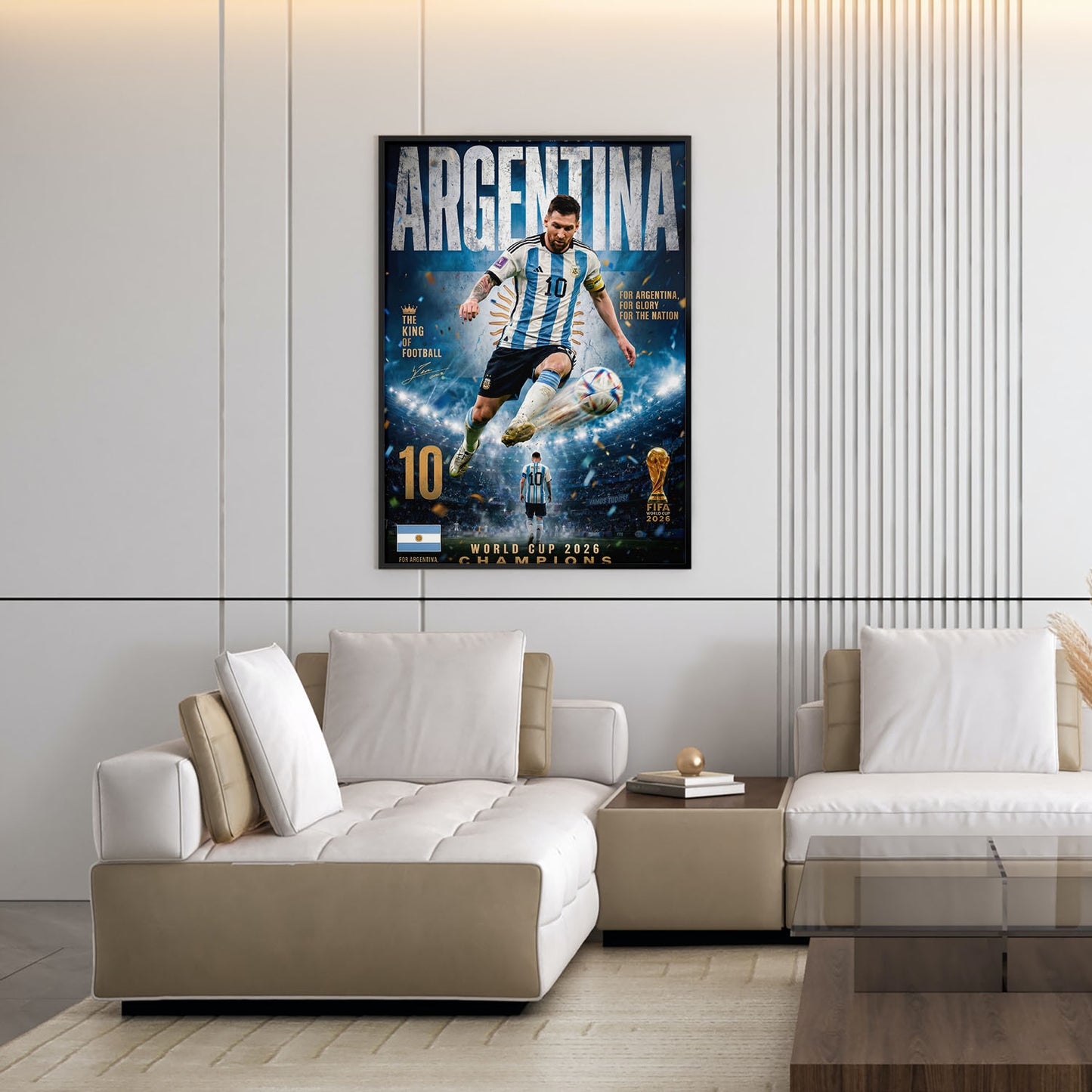 Flex Designs Poster Lionel Messi Argentina 2026 5 x 7" Home Goods - Sports  Poster