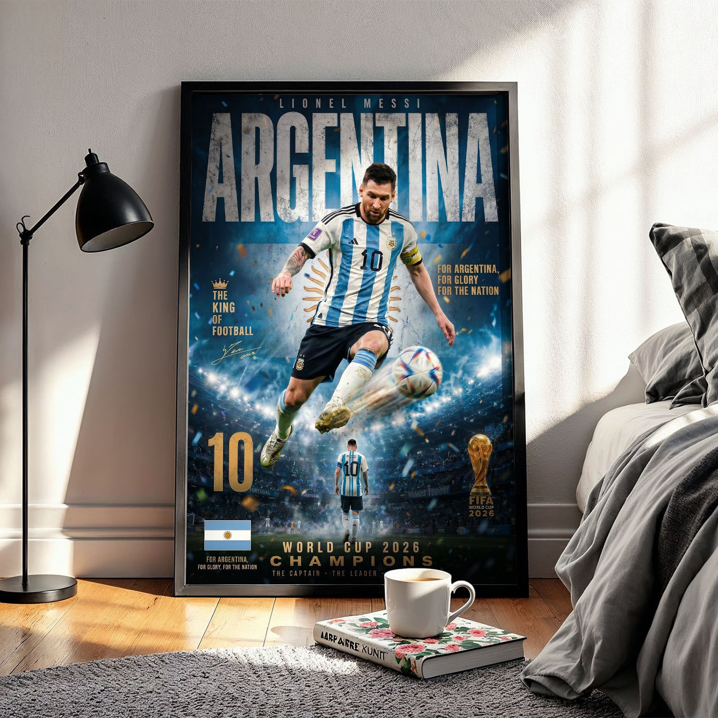 Flex Designs Poster Lionel Messi Argentina 2026 5 x 7" Home Goods - Sports  Poster