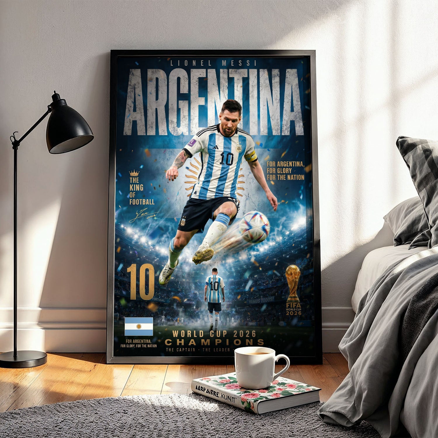 Flex Designs Poster Lionel Messi Argentina 2026 5 x 7" Home Goods - Sports  Poster