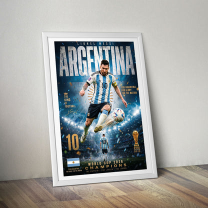 Flex Designs Poster Lionel Messi Argentina 2026 8 x 10" Home Goods - Sports  Poster