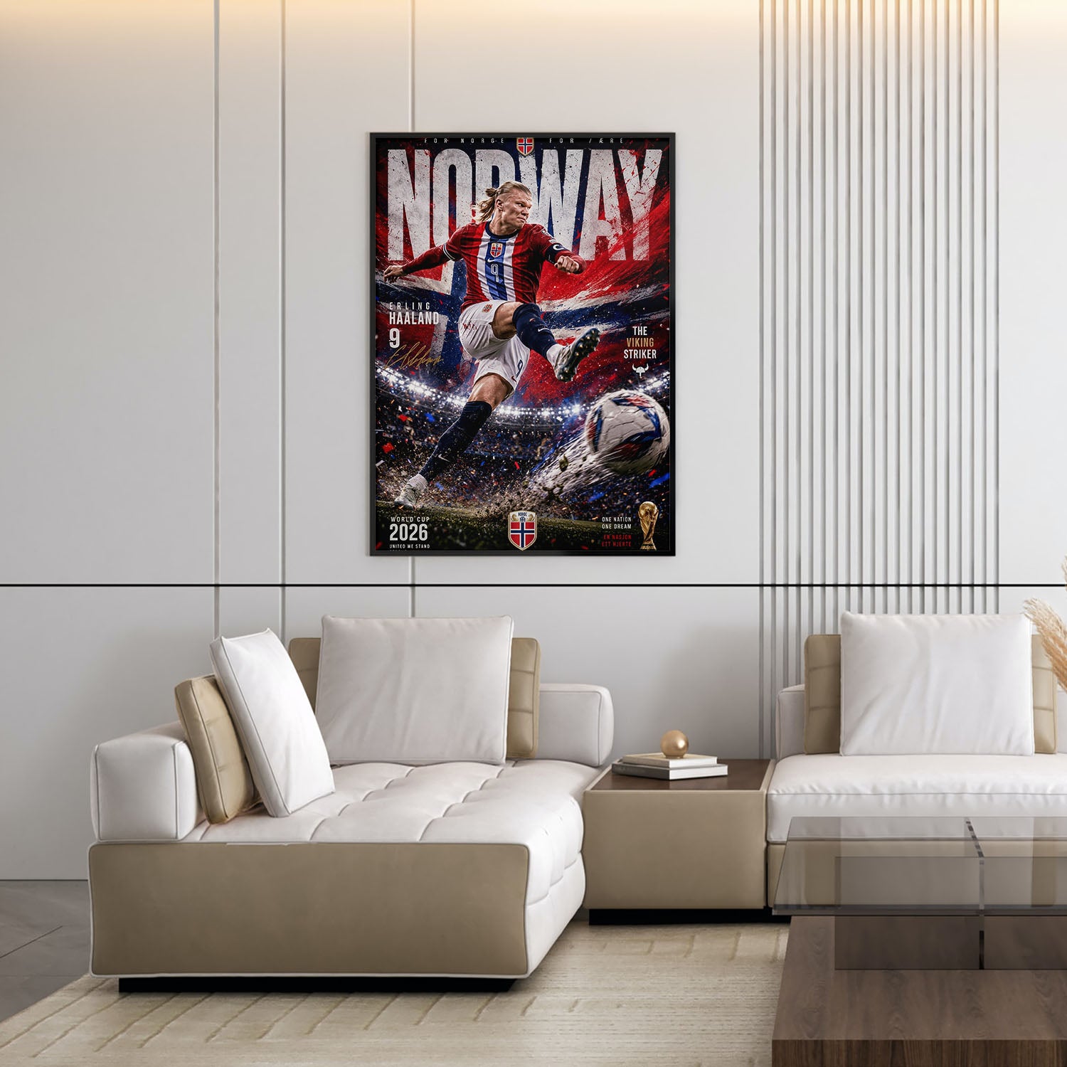 Flex Designs Poster Erling Haaland Norway 2026 5 x 7" Home Goods - Sports  Poster