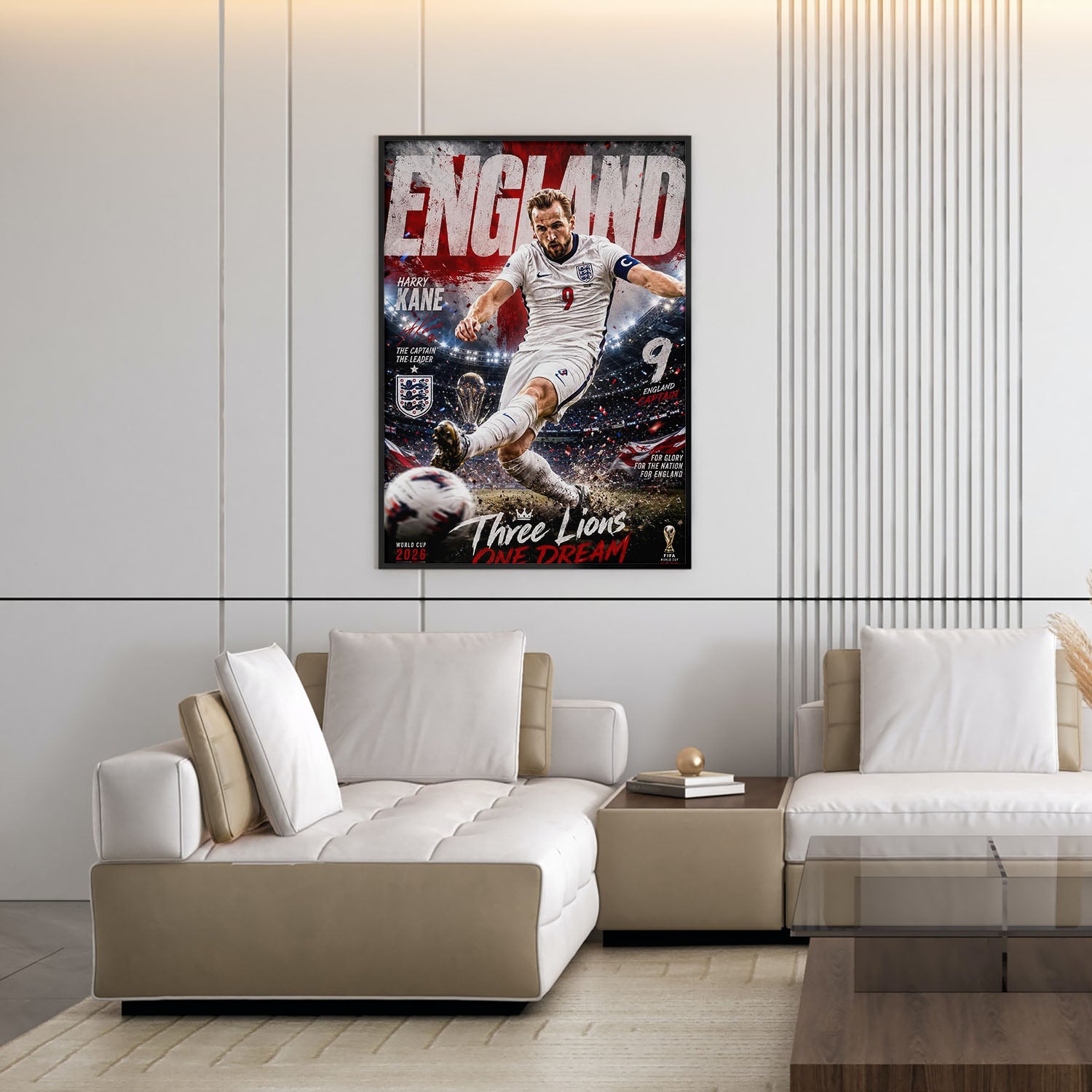 Flex Designs Poster Harry Kane England 2026 5 x 7" Home Goods - Sports  Poster