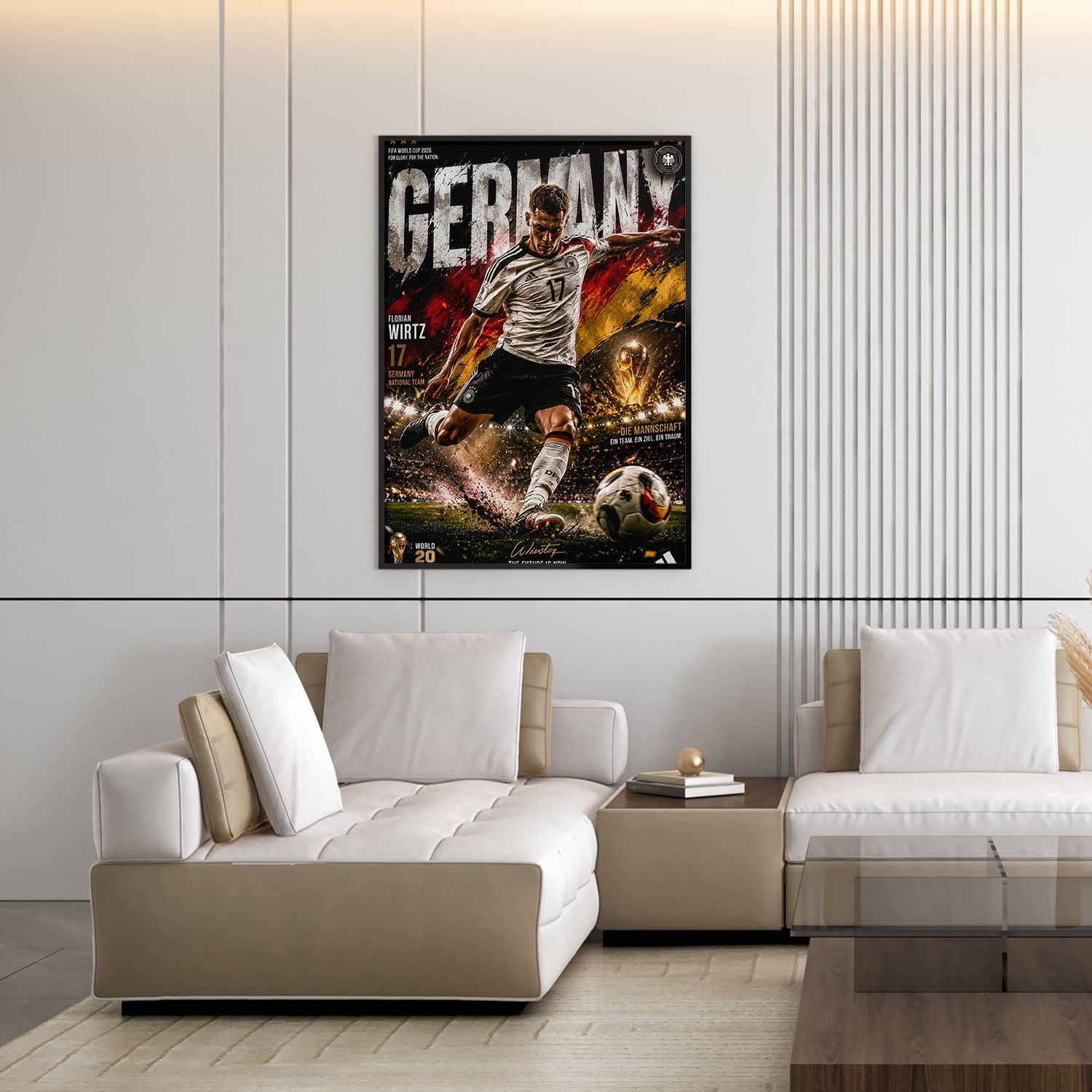 Flex Designs Poster Florian Wirtz Germany 2026 5 x 7" Home Goods - Sports  Poster