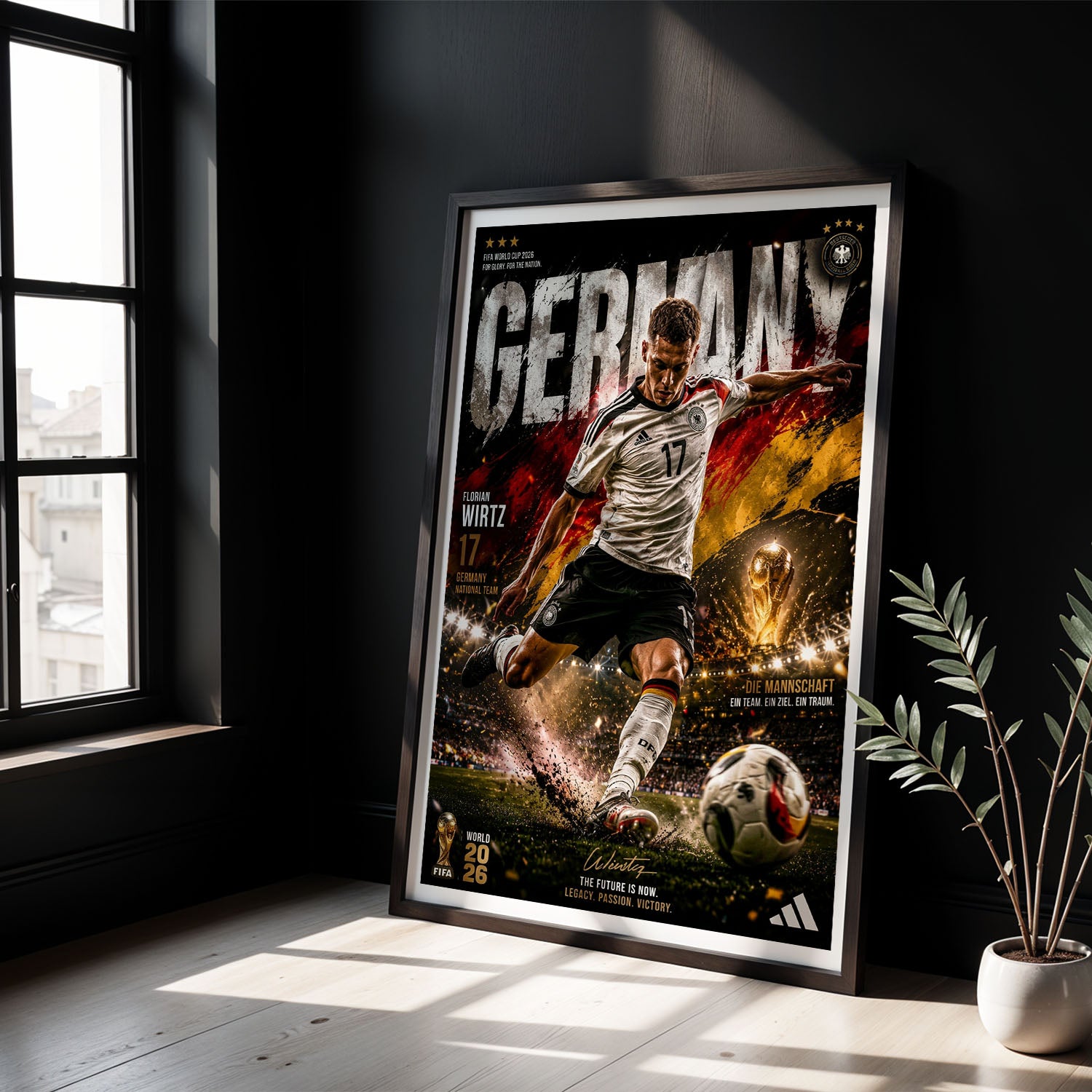Flex Designs Poster Florian Wirtz Germany 2026 8 x 10" Home Goods - Sports  Poster