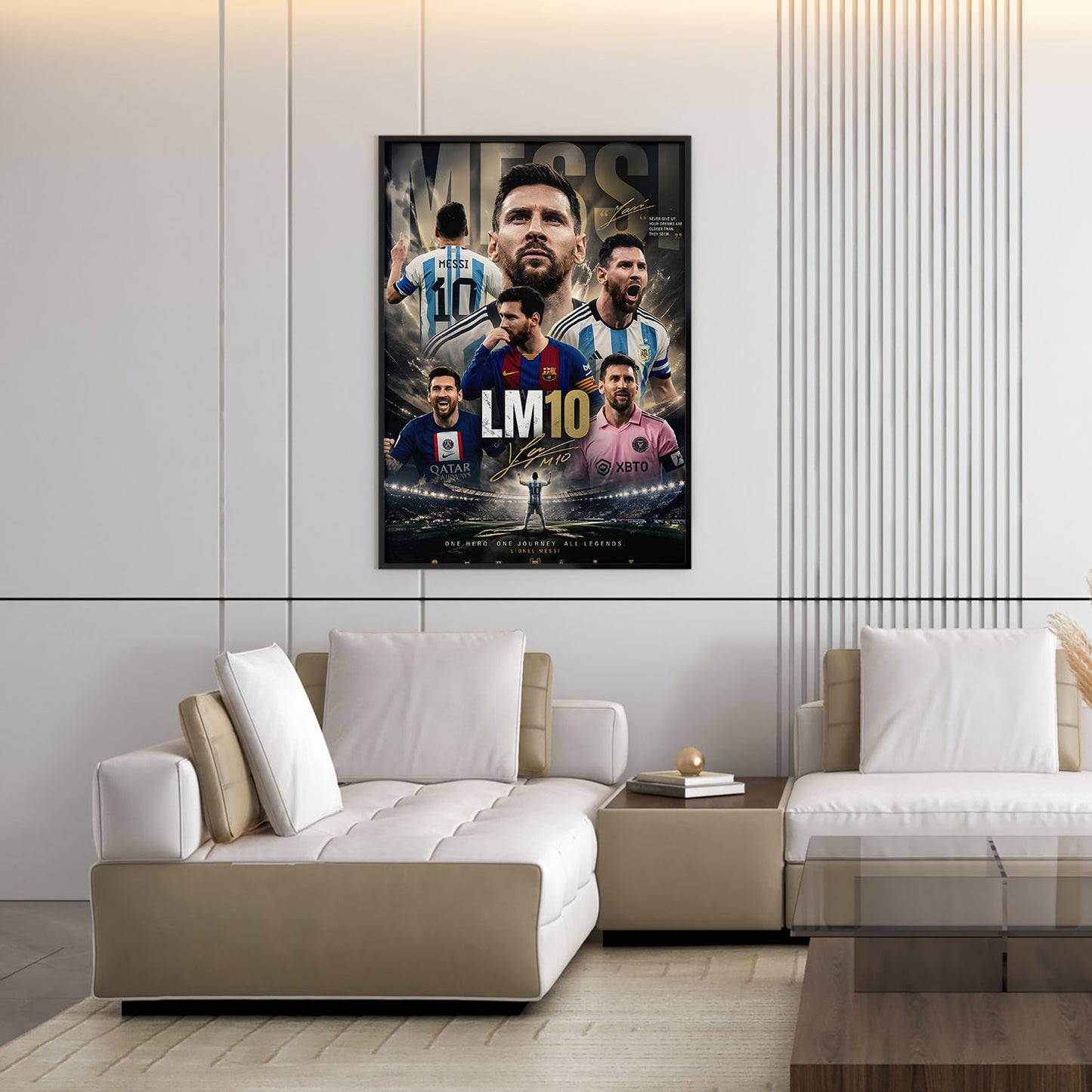 Flex Designs Poster Lionel Messi Career 5 x 7" Home Goods - Sports  Poster