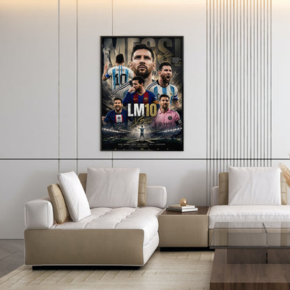 Flex Designs Poster Lionel Messi Career 5 x 7" Home Goods - Sports  Poster
