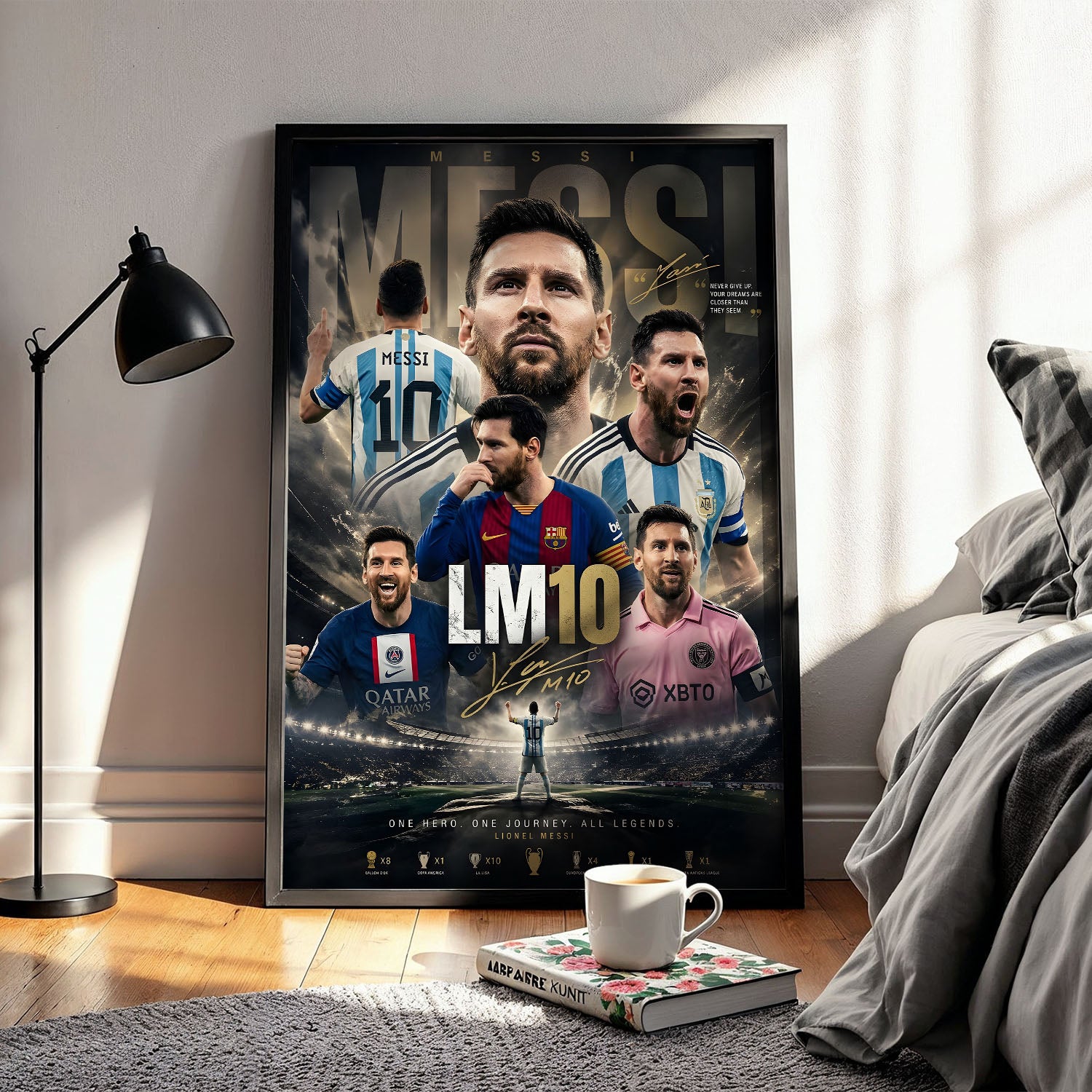 Flex Designs Poster Lionel Messi Career 5 x 7" Home Goods - Sports  Poster