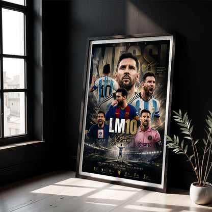 Flex Designs Poster Lionel Messi Career 8 x 10" Home Goods - Sports  Poster