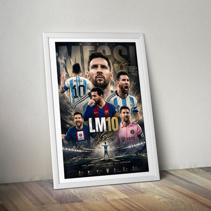 Flex Designs Poster Lionel Messi Career 8 x 10" Home Goods - Sports  Poster