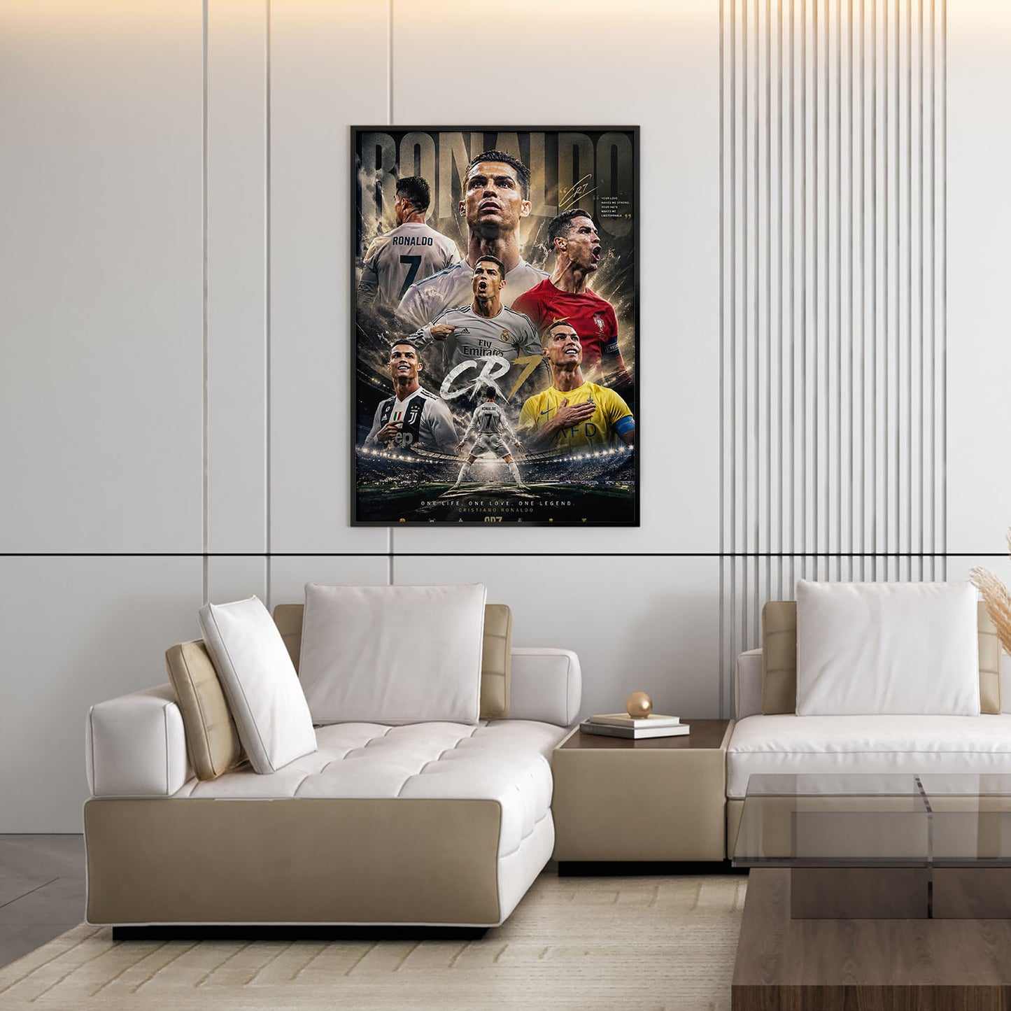 Flex Designs Poster Cristiano Ronaldo Career 5 x 7" Home Goods - Sports  Poster