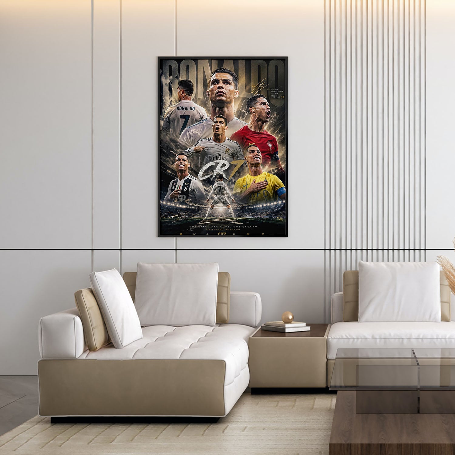 Flex Designs Poster Cristiano Ronaldo Career 5 x 7" Home Goods - Sports  Poster