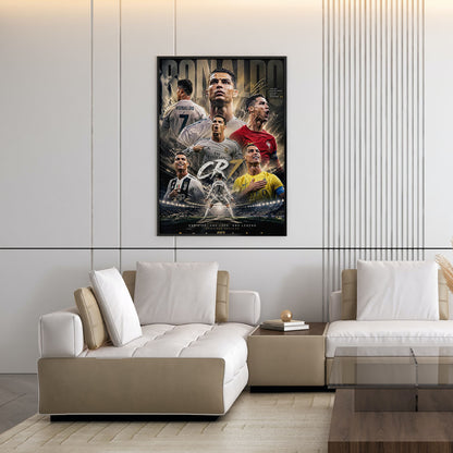 Flex Designs Poster Cristiano Ronaldo Career 5 x 7" Home Goods - Sports  Poster