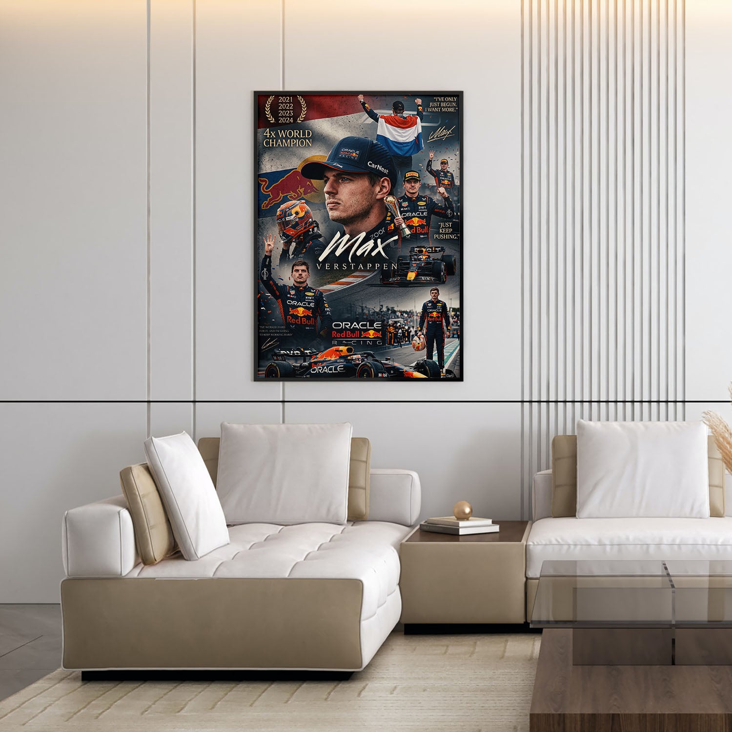 Flex Designs Poster Max Verstappen Red Bull Portrait 5 x 7" Home Goods - Sports  Poster