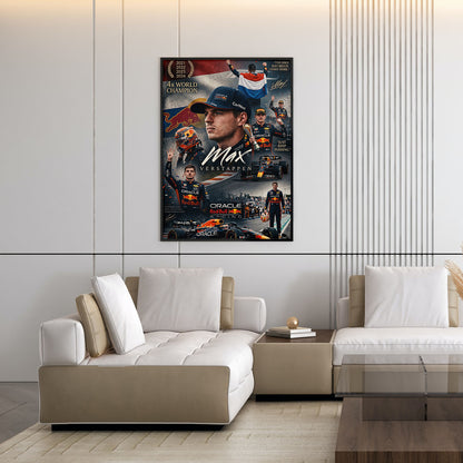 Flex Designs Poster Max Verstappen Red Bull Portrait 5 x 7" Home Goods - Sports  Poster