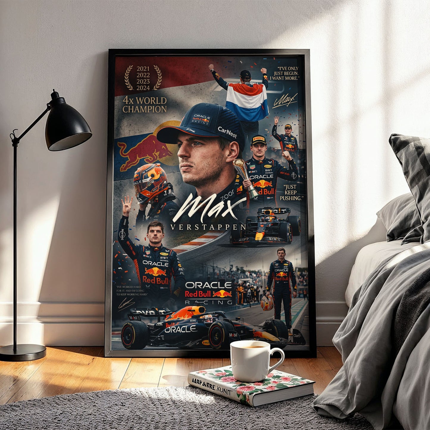 Flex Designs Poster Max Verstappen Red Bull Portrait 5 x 7" Home Goods - Sports  Poster
