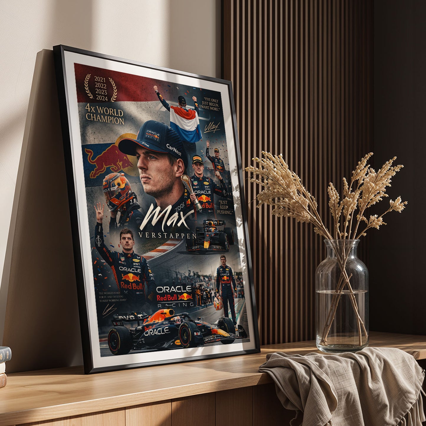Flex Designs Poster Max Verstappen Red Bull Portrait 5 x 7" Home Goods - Sports  Poster