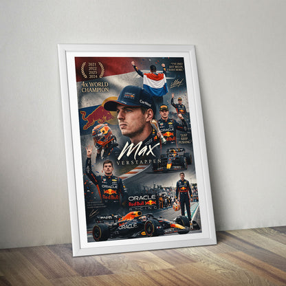 Flex Designs Poster Max Verstappen Red Bull Portrait 8 x 10" Home Goods - Sports  Poster