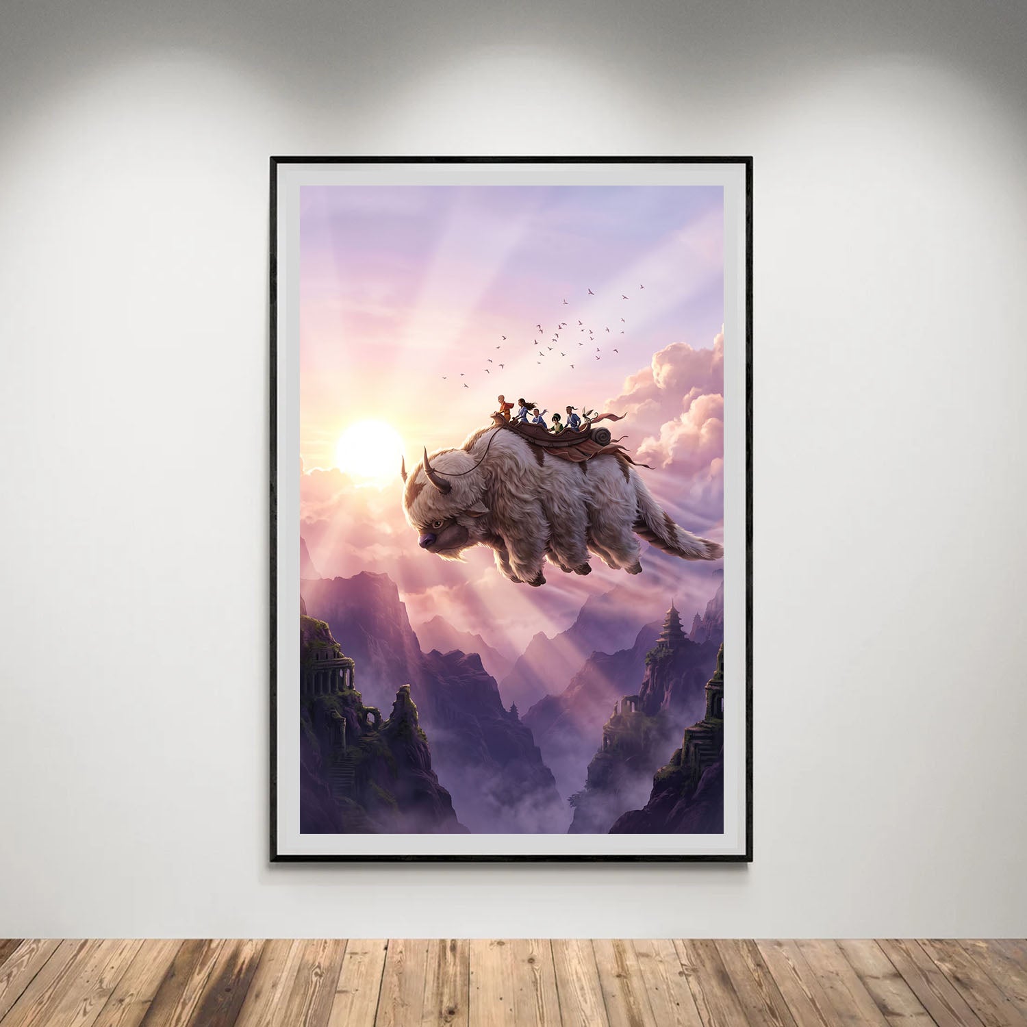 Flex Designs Poster Avatar the Last Airbender Flying Appa 8 x 10" Home Goods - TV Show 2005 TV Show Poster
