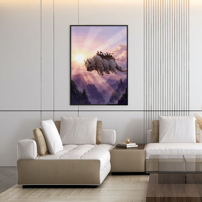 Flex Designs Poster Avatar the Last Airbender Flying Appa 5 x 7" Home Goods - TV Show 2005 TV Show Poster