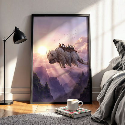 Flex Designs Poster Avatar the Last Airbender Flying Appa 5 x 7" Home Goods - TV Show 2005 TV Show Poster