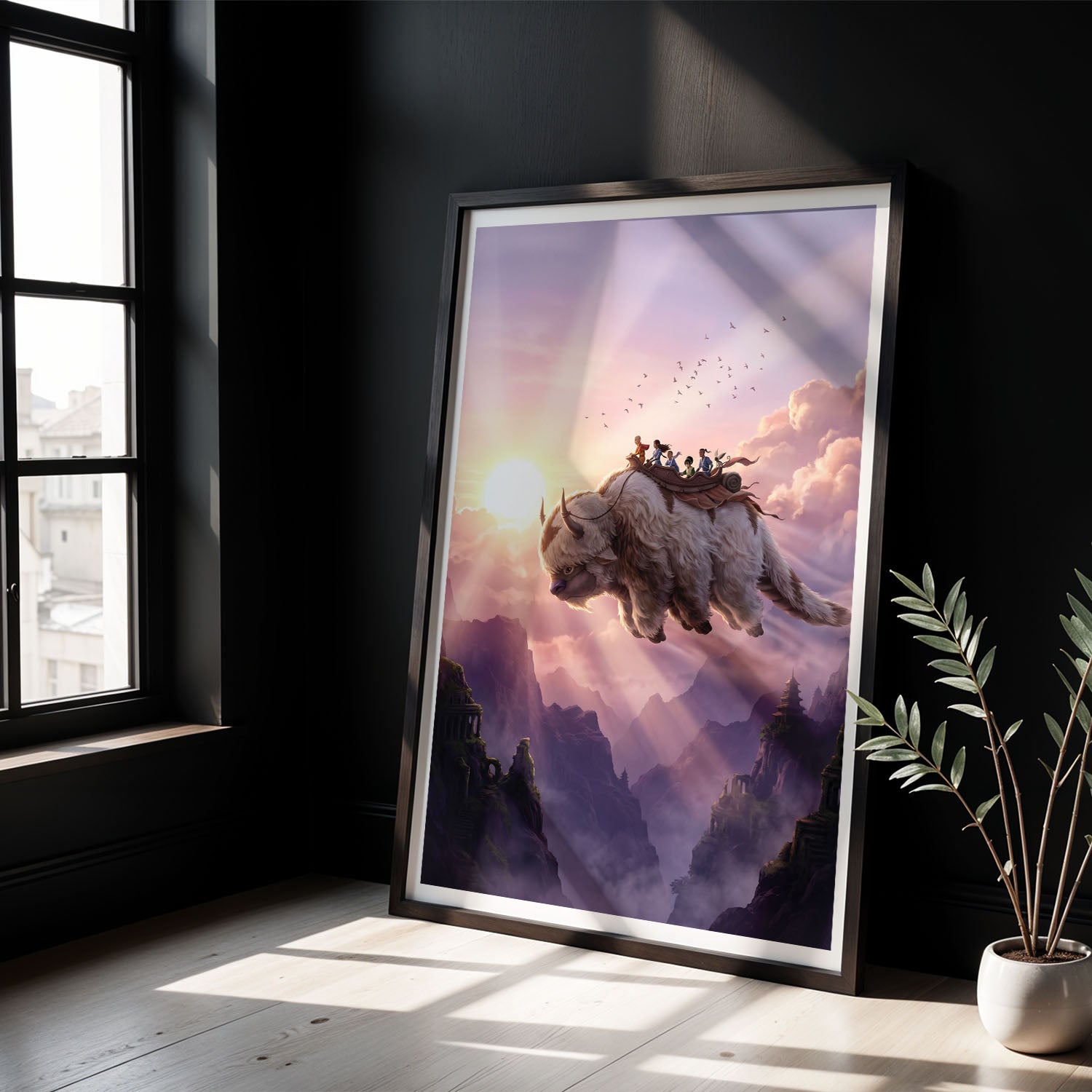 Flex Designs Poster Avatar the Last Airbender Flying Appa 8 x 10" Home Goods - TV Show 2005 TV Show Poster