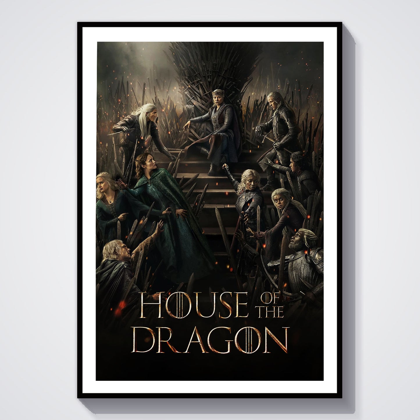 Flex Designs Poster House of the Dragon Theatrical 8 x 10" Home Goods - TV Show 2022 TV Show Poster