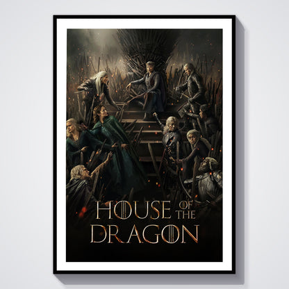 Flex Designs Poster House of the Dragon Theatrical 8 x 10" Home Goods - TV Show 2022 TV Show Poster