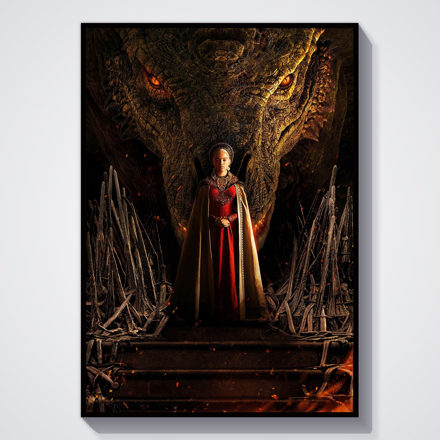 Flex Designs Poster House of the Dragon Textless 5 x 7" Home Goods - TV Show 2022 TV Show Poster
