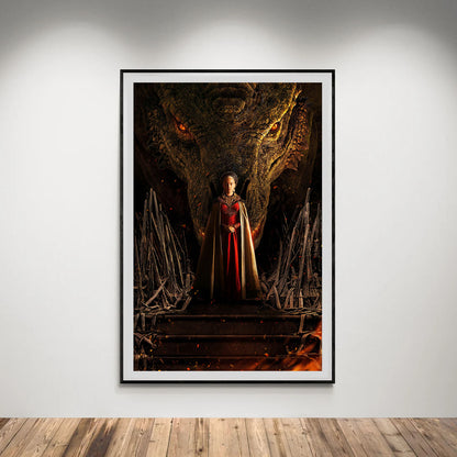 Flex Designs Poster House of the Dragon Textless 8 x 10" Home Goods - TV Show 2022 TV Show Poster