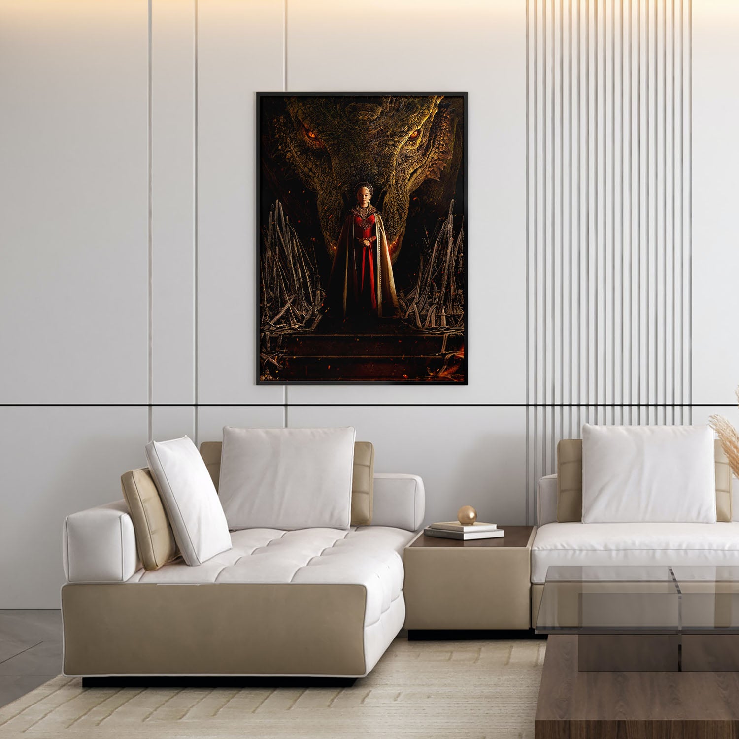 Flex Designs Poster House of the Dragon Textless 5 x 7" Home Goods - TV Show 2022 TV Show Poster