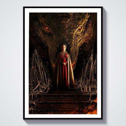 Flex Designs Poster House of the Dragon Textless 8 x 10" Home Goods - TV Show 2022 TV Show Poster