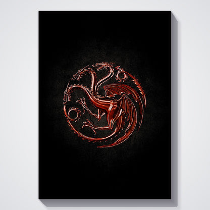 Flex Designs Poster House of the Dragon Targaryen Sigil 5 x 7" Home Goods - TV Show 2022 TV Show Poster