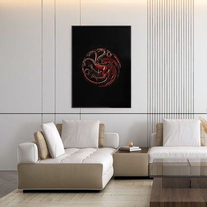 Flex Designs Poster House of the Dragon Targaryen Sigil 5 x 7" Home Goods - TV Show 2022 TV Show Poster
