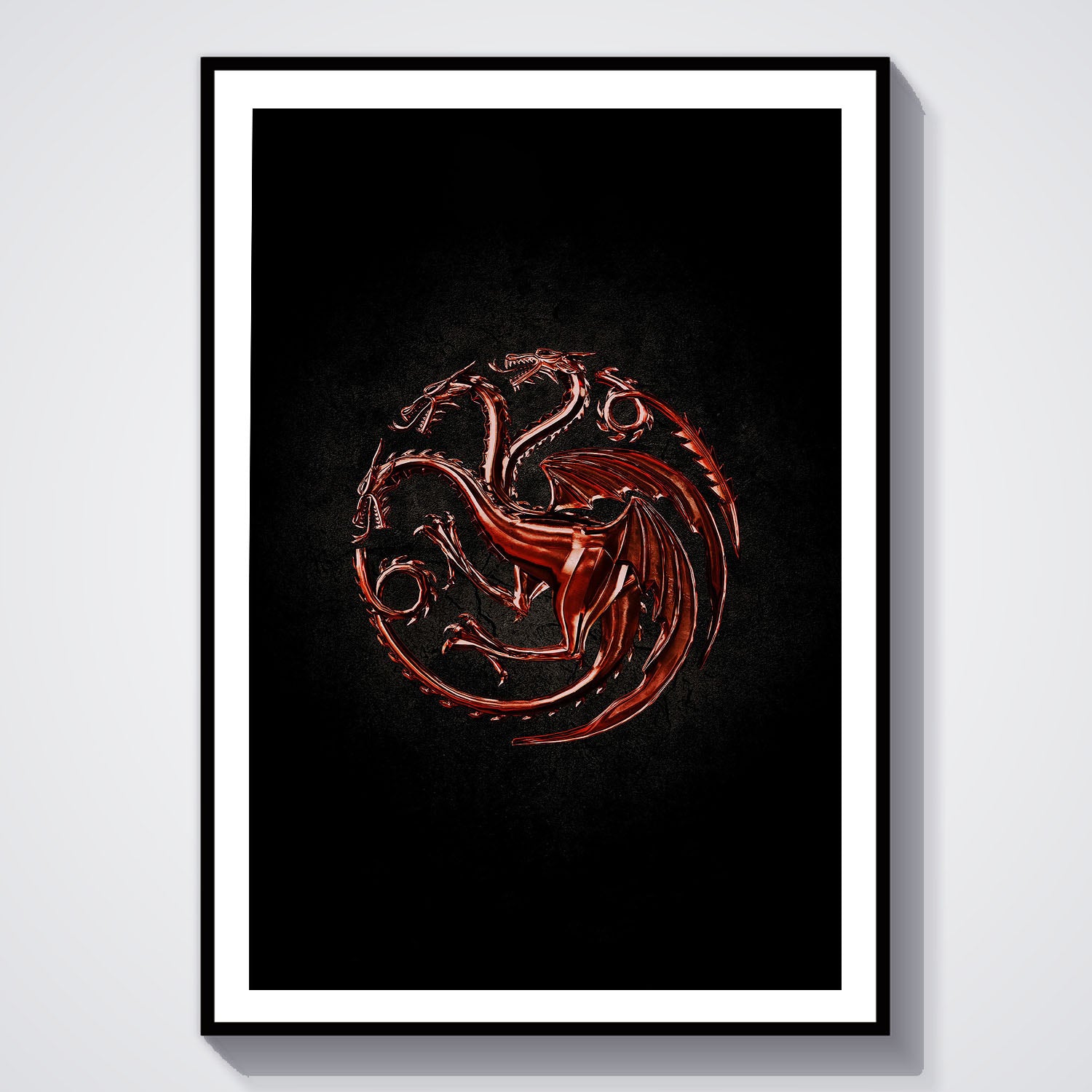 Flex Designs Poster House of the Dragon Targaryen Sigil 8 x 10" Home Goods - TV Show 2022 TV Show Poster