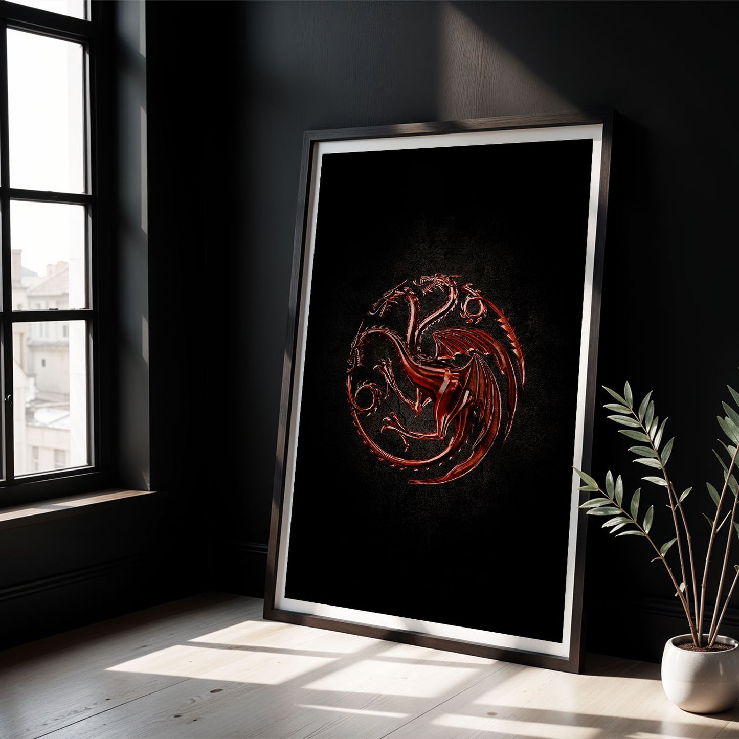 Flex Designs Poster House of the Dragon Targaryen Sigil 8 x 10" Home Goods - TV Show 2022 TV Show Poster