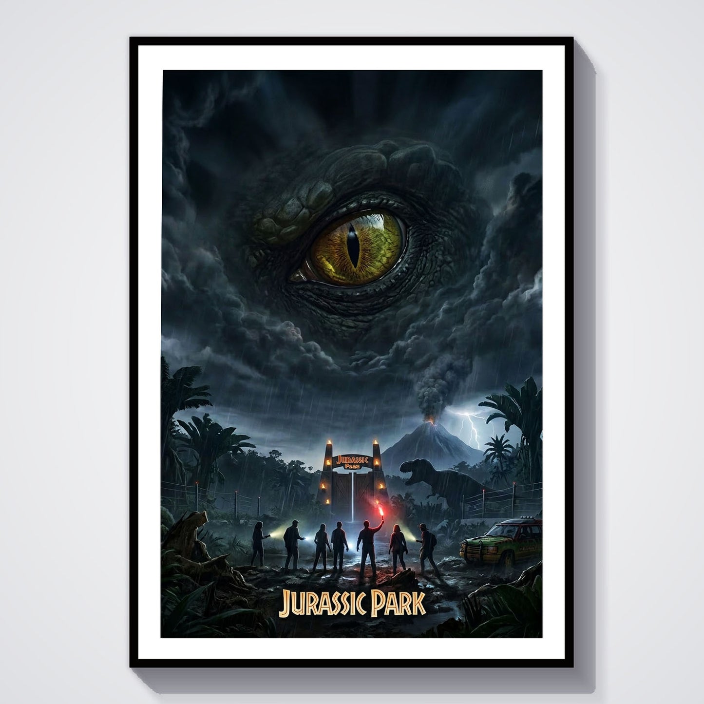 Flex Designs Poster Jurassic Park Journey 8 x 10" Home Goods - Movie 1993 Movie Poster
