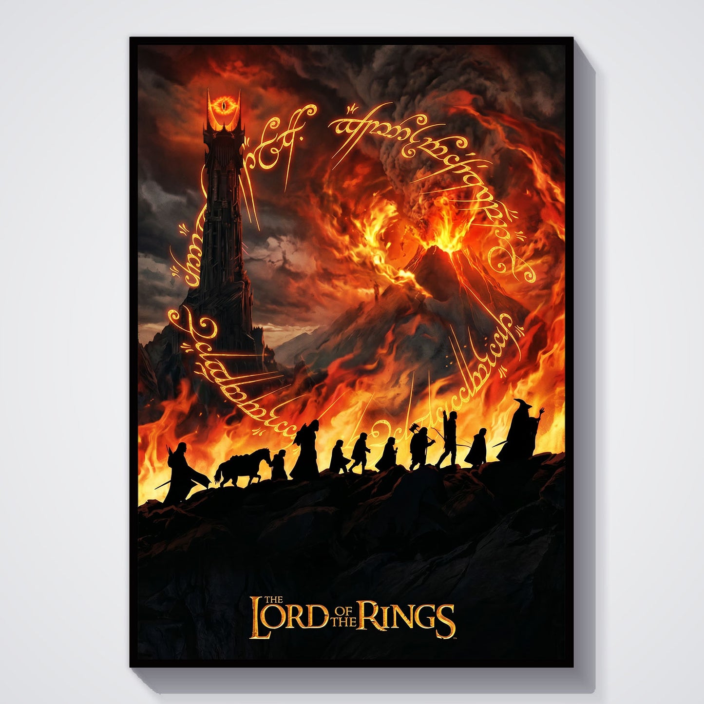 Flex Designs Poster Lord of the Rings Fires of Mordor 5 x 7" Home Goods - Movie 2001 Movie Poster