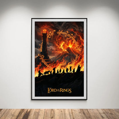 Flex Designs Poster Lord of the Rings Fires of Mordor 8 x 10" Home Goods - Movie 2001 Movie Poster