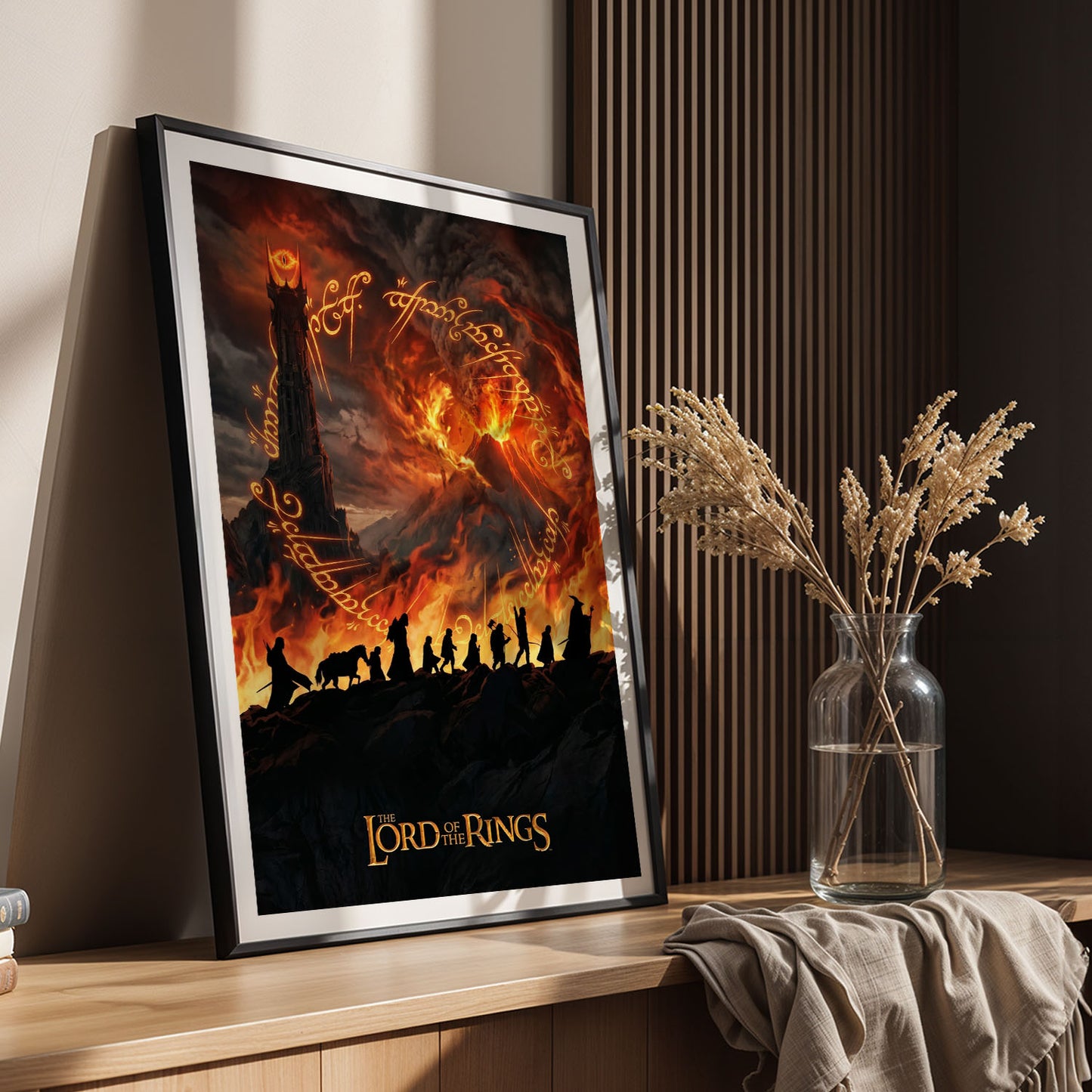 Flex Designs Poster Lord of the Rings Fires of Mordor 5 x 7" Home Goods - Movie 2001 Movie Poster