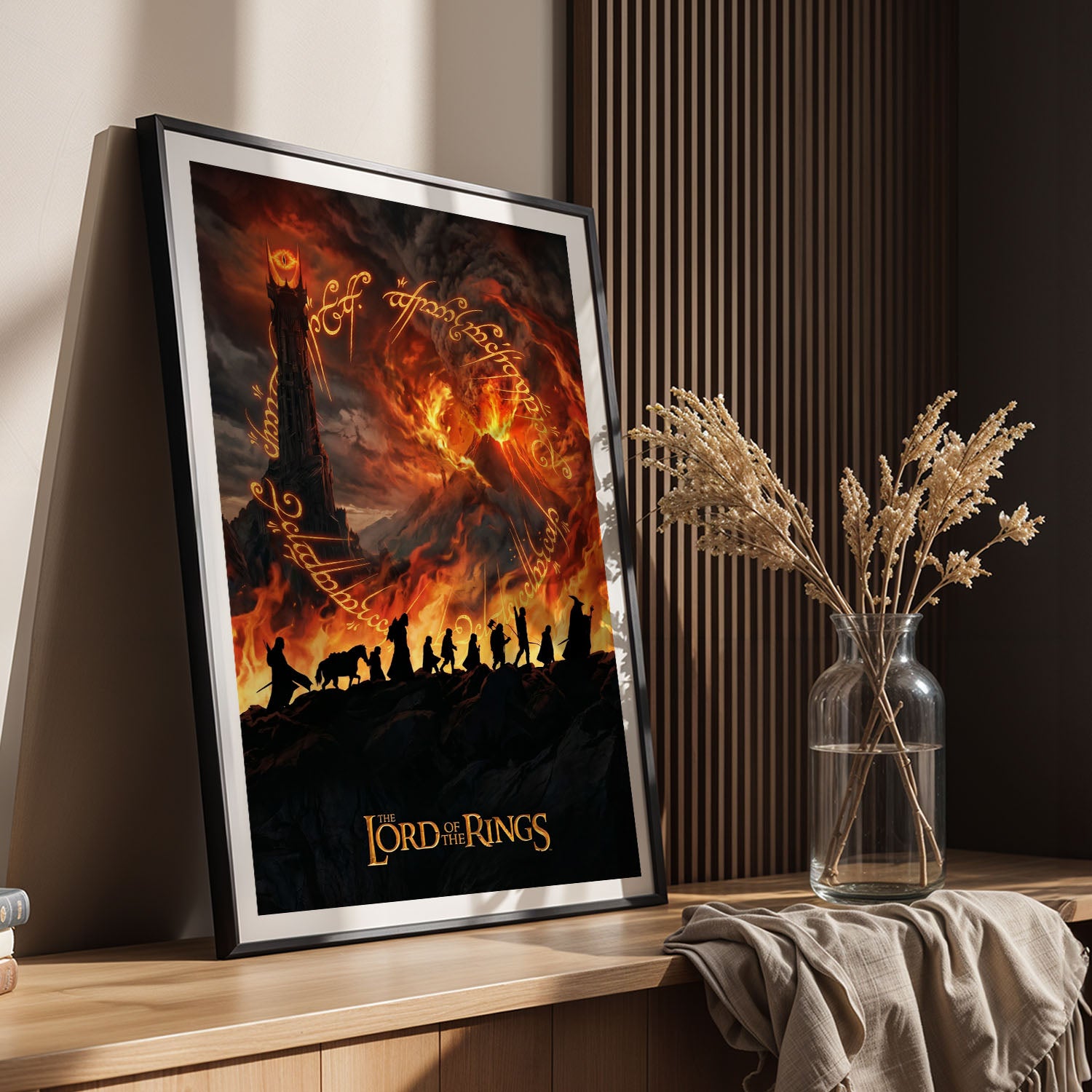 Flex Designs Poster Lord of the Rings Fires of Mordor 5 x 7" Home Goods - Movie 2001 Movie Poster