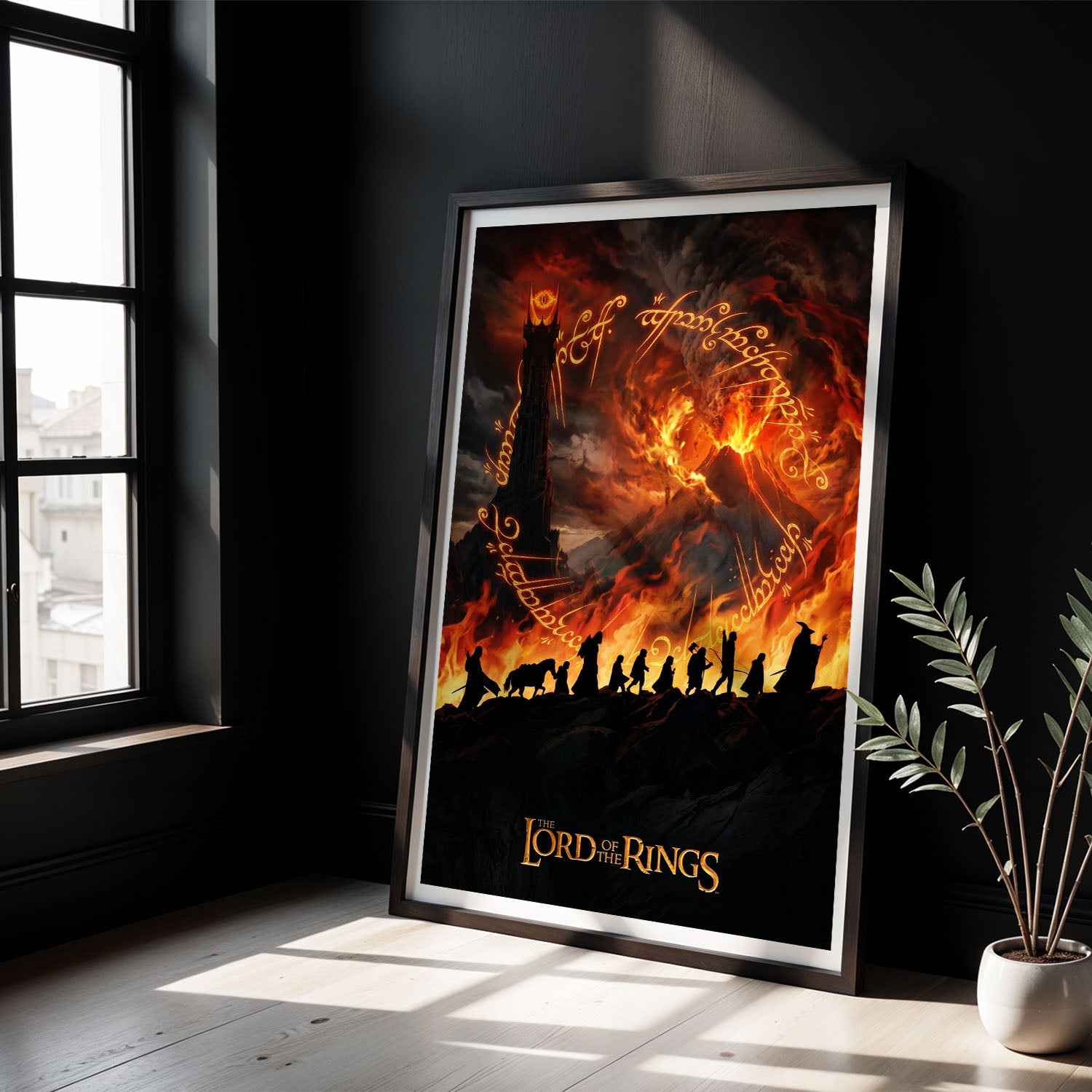 Flex Designs Poster Lord of the Rings Fires of Mordor 8 x 10" Home Goods - Movie 2001 Movie Poster