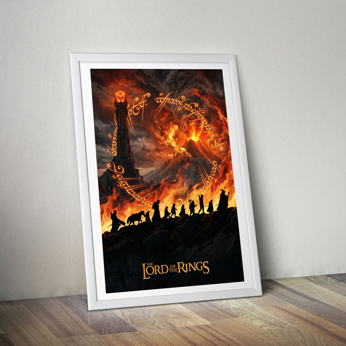 Flex Designs Poster Lord of the Rings Fires of Mordor 8 x 10" Home Goods - Movie 2001 Movie Poster