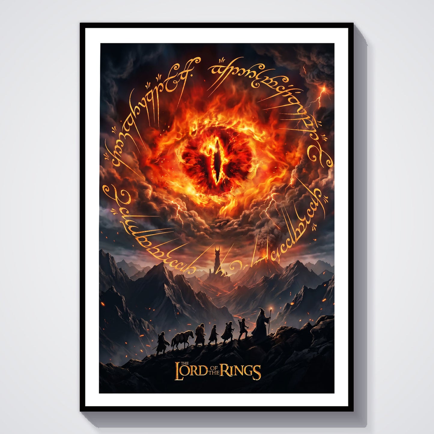 Flex Designs Poster Lord of the Rings Journey 8 x 10" Home Goods - Movie 2001 Movie Poster