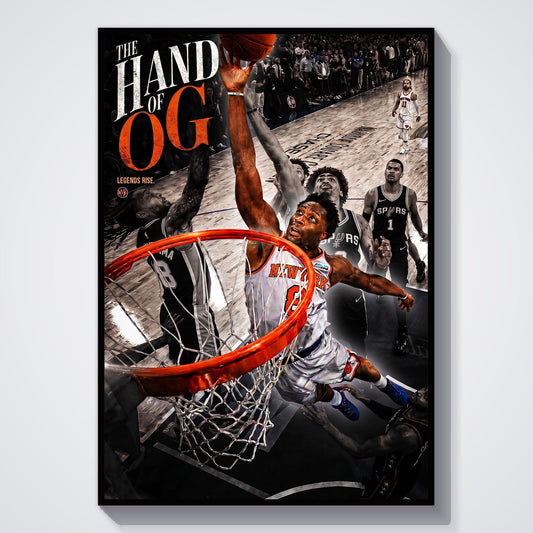 The Hand of OG Anunoby New York Knicks Spotlight Poster
