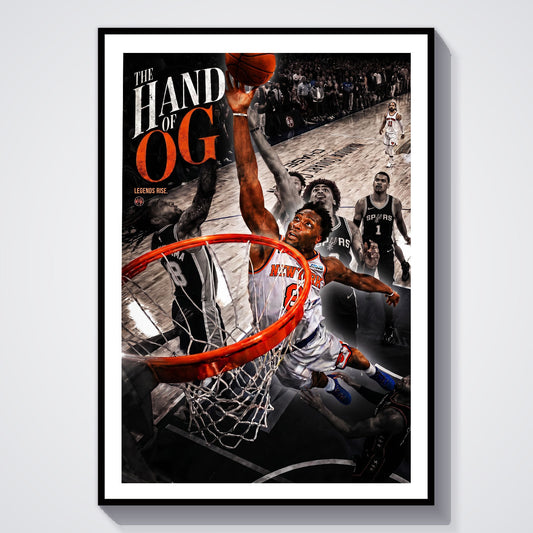 The Hand of OG Anunoby New York Knicks Spotlight Poster