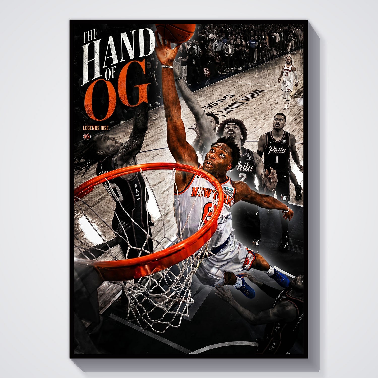 Flex Designs Poster The Hand of OG Anunoby Spotlight 5 x 7" Home Goods - Sports  Poster