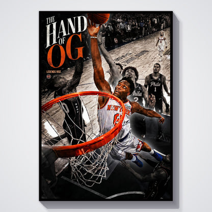 Flex Designs Poster The Hand of OG Anunoby Spotlight 5 x 7" Home Goods - Sports  Poster
